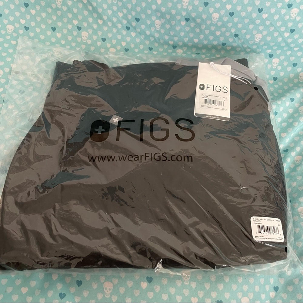 FIGS Women’s High Waisted Zamora Jogger Scrub Pants Black 4909 Size 4XLR